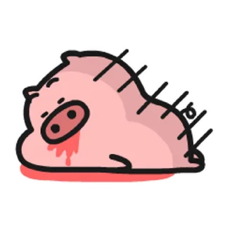 😊 emoji 乖巧的菜豬1 @kal_pc Telegram sticker 20 of 24
