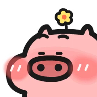 😊 emoji 乖巧的菜豬1 @kal_pc Telegram sticker 17 of 24
