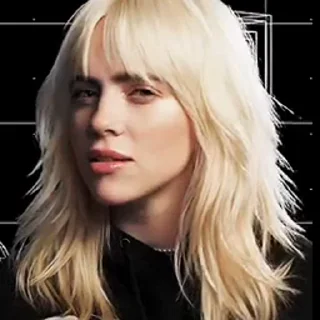 😐 emoji Billie Eilish ¦ @figurinhasWa Telegram sticker 18 of 50