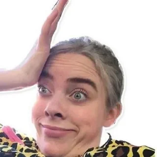 🤪 emoji Billie Eilish👩‍🎤 @yourstickerschnl Telegram sticker 2 of 58