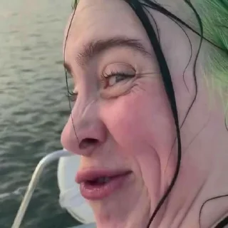🤪 emoji Billie Eilish👩‍🎤 @yourstickerschnl Telegram sticker 19 of 58