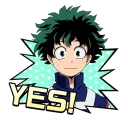 Sticker from My Hero Academia