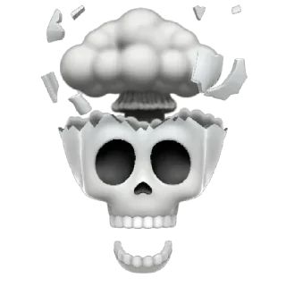 💀 emoji 🤯🤯🤯 Telegram sticker 22 of 26