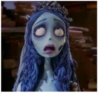 😧 emoji Mrs. Addams Telegram sticker 24 of 120