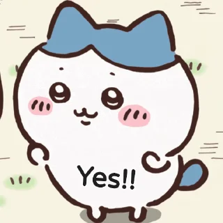 Sticker from 吃可愛大的Chiikawa Gif 3