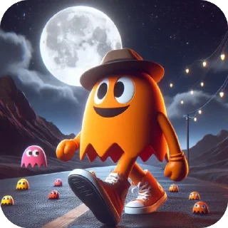 🫥 emoji Clyde To the moon 🚀 Telegram sticker 21 of 62