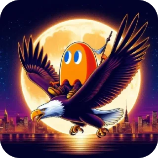 🫥 emoji Clyde To the moon 🚀 Telegram sticker 7 of 62