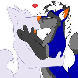 💋 emoji Hugs and kisses — @stckrRobot Telegram sticker 8 of 51