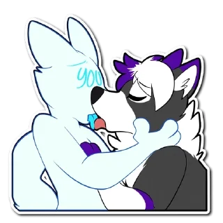 😚 emoji Hugs and kisses — @stckrRobot Telegram sticker 19 of 51