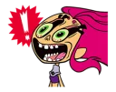 😙 emoji Teen Titans Go! Telegram sticker 10 of 40