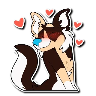 🥰 emoji Kitsunetsuki's favs 10 — @stckrRobot Telegram sticker 19 of 120