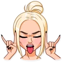 🤘 emoji Miss Alena ❤️ Telegram sticker 9 of 31