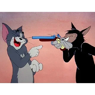 Sticker from Tom and jerry