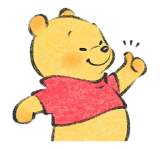 😊 emoji 由Lommy作畫♪小熊維尼 Telegram sticker 7 of 40