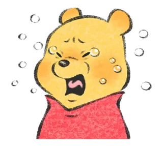 😊 emoji 由Lommy作畫♪小熊維尼 Telegram sticker 15 of 40