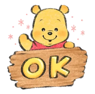 😊 emoji 由Lommy作畫♪小熊維尼 Telegram sticker 1 of 40