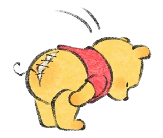 😊 emoji 由Lommy作畫♪小熊維尼 Telegram sticker 5 of 40