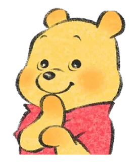 😊 emoji 由Lommy作畫♪小熊維尼 Telegram sticker 16 of 40