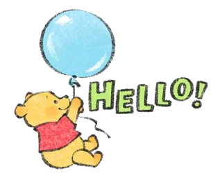 😊 emoji 由Lommy作畫♪小熊維尼 Telegram sticker 18 of 40