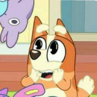 🥺 emoji Bluey Telegram sticker 22 of 59