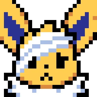 🤕 emoji Pixel Art Eeveelutions Telegram sticker 23 of 82