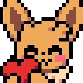 ❤️ emoji Pixel Art Eeveelutions Telegram sticker 7 of 82