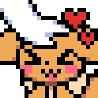 ✋ emoji Pixel Art Eeveelutions Telegram sticker 8 of 82