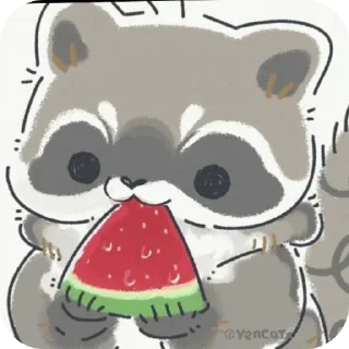 Sticker from Mapache 🦝❤️ Nael