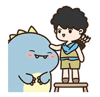 🥰 emoji My Dino Friend • @xxyuji Telegram sticker 15 of 24