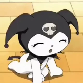 😊 emoji Kuromi Telegram sticker 7 of 10