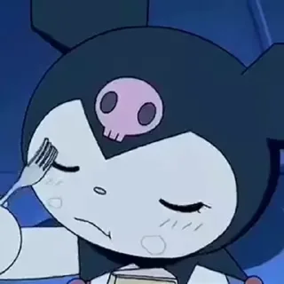 😊 emoji Kuromi Telegram sticker 5 of 10