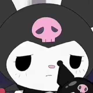 😊 emoji Kuromi Telegram sticker 9 of 10