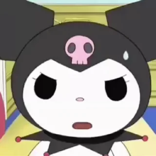 😊 emoji Kuromi Telegram sticker 10 of 10