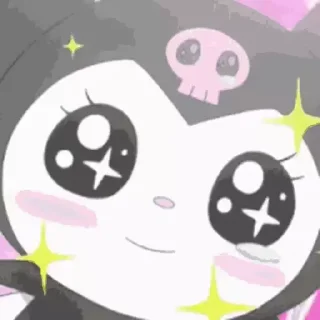 😊 emoji Kuromi Telegram sticker 2 of 10