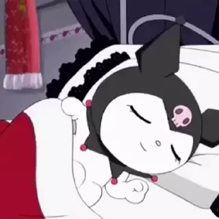 😊 emoji Kuromi Telegram sticker 4 of 10
