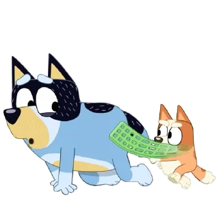 😈 emoji Static Bluey Telegram sticker 8 of 20