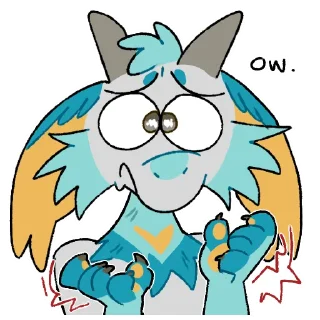 🤕 emoji Fisher the Dragon Telegram sticker 11 of 85
