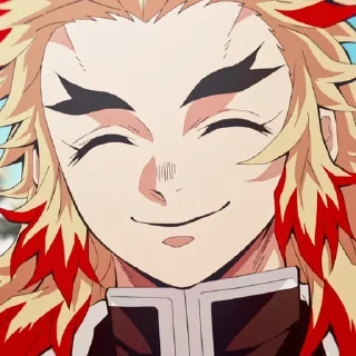 😊 emoji Rengoku @animestickersii Telegram sticker 2 of 106