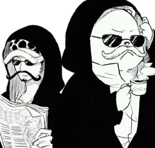 😎 emoji Trafalgar D Law @Blue_rose_sword Telegram sticker 21 of 40