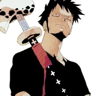 😒 emoji Trafalgar D Law @Blue_rose_sword Telegram sticker 5 of 40