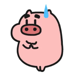 😊 emoji 乖巧的菜豬1 @kal_pc Telegram sticker 18 of 24