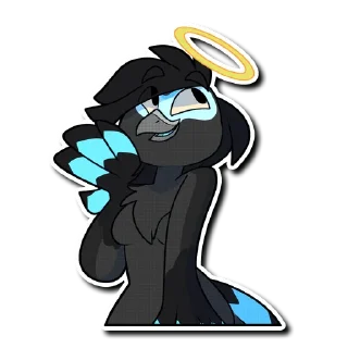 😇 emoji Ash Telegram sticker 20 of 26