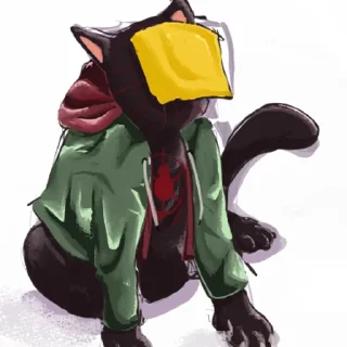 🧀 emoji Meows Morales Telegram sticker 22 of 72