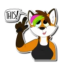 ☝️ emoji Ice Foxx Telegram sticker 18 of 37
