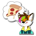 🍕 emoji Ice Foxx Telegram sticker 24 of 37