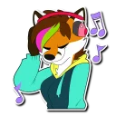 🎶 emoji Ice Foxx Telegram sticker 23 of 37