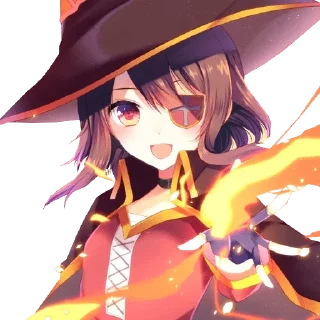 🔥 emoji Megumin and friends — @stckrRobot Telegram sticker 12 of 120