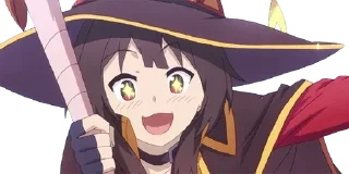 😍 emoji Megumin and friends — @stckrRobot Telegram sticker 24 of 120