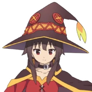 😅 emoji Megumin and friends — @stckrRobot Telegram sticker 14 of 120