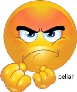 😡 emoji Las bolas amarillas de Leo Telegram sticker 7 of 58